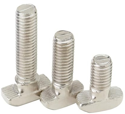 Boulons à fente en T Boulon à tête de marteau M5 M6 M8 T, vis de connecteur en aluminium for profils en aluminium EU20/ 30/40 5 pièces/lot(20mmEu30 m8)