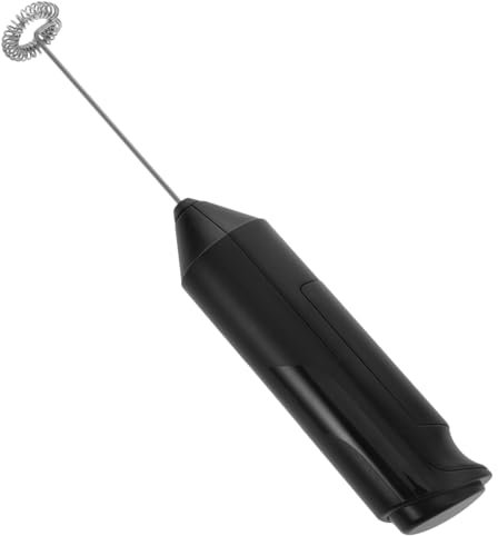 POPETPOP Mousseur à Lait Électrique Portatif Multifonction Sans Batterie, Design Compact Noir, Agitateur Puissant Pour Café Et Boissons, Usage Maison Et Voyage