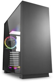 Sharkoon Pure Steel RGB Black Mid Tower Case (M-ITX/M-ATX/ATX/E-ATX/CEB/EEB)