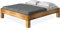 CURBY Massivholzbett Holzbett Doppelbett 4-Fuß-Bett ohne Kopfteil aus massiver THERMO -Fichte, hochwertige Verarbeitung, einfacher Aufbau, Made in Germany, 160 x 200 cm, vintage, Standardhöhe