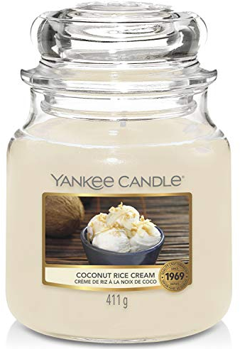 Yankee Candle Duftkerze, Glas, Creme, 411g