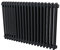376mm (w) x 900mm (h) Ultraheat Tubularo 2 Column Anthracite Horizontal Radiator