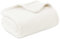 Bedsure Fleece Throw Blanket for Bed - Soft Cosy Fluffy Blankets for Sofa, Warm Double Throws for Audlts, Ivory, 150x200 cm