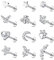 JewBella 12 Stück 16G Knorpel Helix Ohrringe für Damen Herren Chirurgenstahl Innengewinde CZ Mond Herz Stern Blatt Labret Medusa Nasenstecker Conch Tragus Helix Piercing Silber/Gold