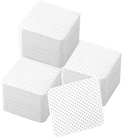330 Pièces Lingettes à Ongles Non Pelucheux, Coton Cleaner Degraissant Gel Vernis Remover Wipes, Enlever de Vernis à Ongles UV Gel pour manucure et pédicure(Blanc)