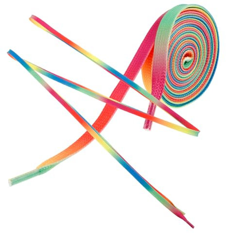 BESTonZON 1 Paar Eishockey Schnürsenkel Schlittschuhe Funkelnde Schnürsenkel Skate-Spitze Sportschnürsenkel Aus Polyester Schnürsenkel Für Hockey-Skates Hockeyzubehör Ski Schnürsenkel Wachs