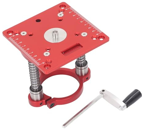 Elevador Mesa Fresadora 65mm, Placa Insertable de Aleación de Aluminio con Borde de Corte para Máquinas de Grabado - Material Resistente, Acabado Anodizado, Uso Universal