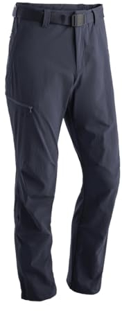 Maier Sports Nil, Herren Wanderhose, Wasserabweisende Outdoorhose für Trekking und Hiking, PFC-frei, mSTRETCH pro 4 & Dryprotec, Rollup-Funktion, Blau, 102 (W33/L35)