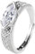 AILYFIRMO Magnetischer lymphatischer Titan-Ionen-Moissanit-Diamantring, Moissanit-Diamantring zum Abnehmen aus Titan, modischer offener Zirkonia-Ring, Geschenke für Damen und Mädchen (1PCS)
