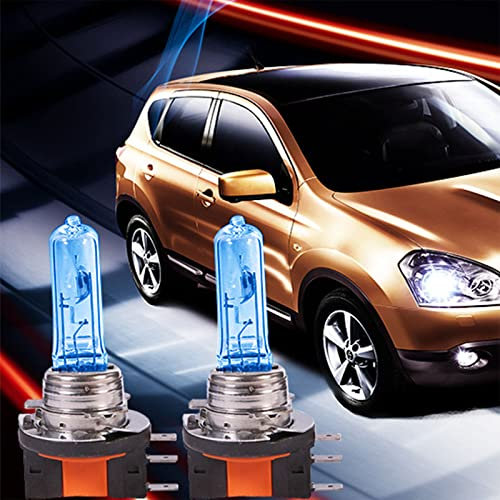 LIbgiubhy 2 Stück H15 Glühbirne 12 V 15/55 W Tagfahrlicht & Highlight Lampe Superweiße Scheinwerferlampe