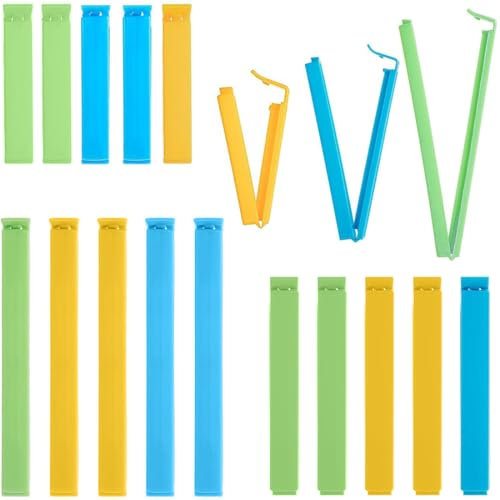 AVRUYPI Pince Sachet Alimentaire, Pince Alimentaire Réutilisable, Longueur 8/11/14cm Clip Fermeture Sachet en Plastique, Clip Fermeture Sachet pour Les Biscuits Au Café Et Aux Noix