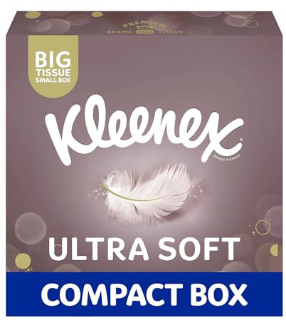 Kleenex Ultra Soft Extra Large Tissue in Compact Box, 44 sheets