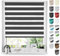 Tom'Shop® Doppelrollo DuoRollo [Schwarz, 40cm x 150cm] Duo Rollos für Fenster Klemmfix ohne Bohren mit Klämmträger Fensterabdeckung Fensterrollo leichte Montage