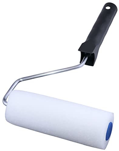 AERZETIX - C55006 - Rouleau avec manchon de peinture en mousse Ø50 mm x 145 mm - pour peinture acrylique - accessoires de décoration murale plafond sol - poignée en plastique