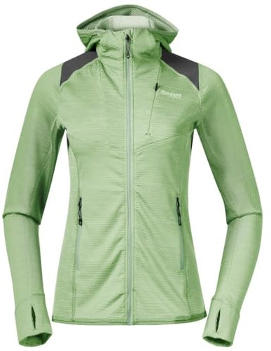 Bergans Rabot Active Mid Kapuzenjacke Damen grün