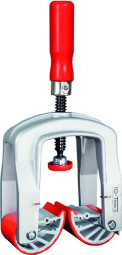 IQ TOOLS Kantenzwinge klein 10-48 mm mit verstellbarem Spannbereich – Profi Spannwerkzeug für Holzbearbeitung, Tischler & Schreiner, universelle Schnellspann-Zwinge für Klemmbereich und Werkstatt