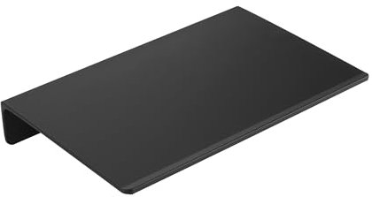 JOOM Piccola mensola sospesa da parete in metallo, mensola da parete in metallo, mensola galleggiante nera, piccola mensola da bagno, mensole da esposizione per riporre oggetti da parete (nero, 20,3