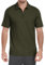 MoFiz Herren Poloshirt Kurzarm Baumwolle Polohemd Verdeckter Reißverschluss Kragen Atmungsaktiv Sommer Sport Golf Polo Arbeitsshirt Grün EU 3XL