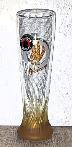 Rahm & AngiesStrickZauber vendu : verre à bière blanche Paulaner, blé, verre à bière, verre à bière de blé, Rare !!!