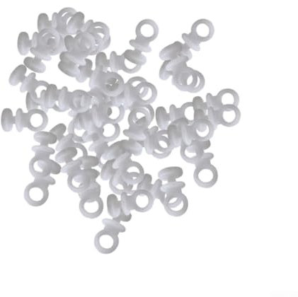 50 ganchos de plástico para riel de cortina, ganchos de plástico para cortina, adecuados para furgoneta de caravana, caravana, barco, resistente y fácil de usar, paquete de 50