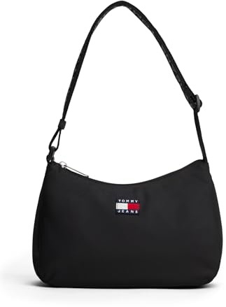 TOMMY JEANS Damen TJW ESS Daily Shoulder Bag AW0AW17888, Schwarz (Black), Einheitsgröße, Schwarz (Schwarz), One Size