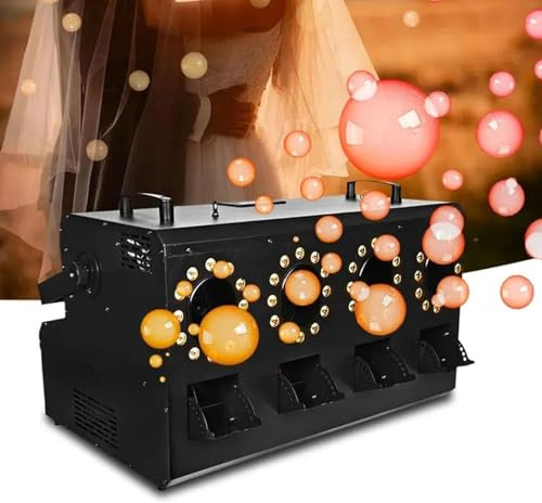 DDZJTPP Macchina del Fumo, Macchina del Bolle con Luci, Festa 3000 W con Telecomando, con 4 Effetti RGB 3 in 1, Controllo, Adatta per Feste, Compleanni, Giardini, Halloween, Natale