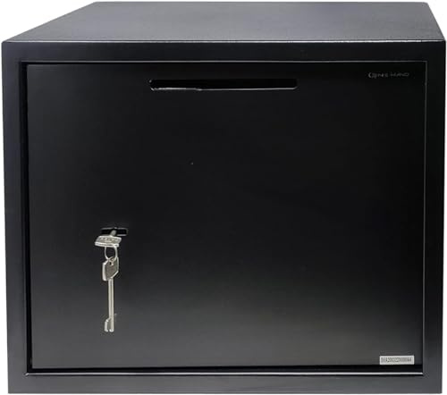 Genie Hand | Mechanic Depository Cabinet Safe for Home with Key and Lock, High Security Money Box – Double Map Lock – X Large