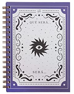 UO Cuaderno Libreta A5, Qué será, será. Tapa dura, 200 páginas, espiral (15x22cm)