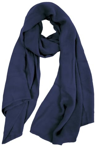 Van Der Rich ® - Echarpe Foulards Châles - Femme (Uni-Marine)