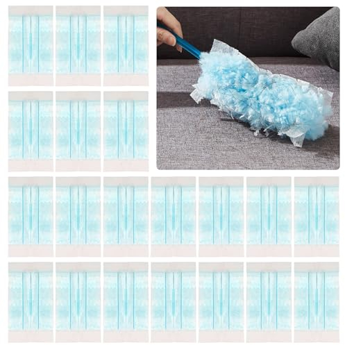 20 PCS Plumeaux Duster - Recharge Plumeau Anti-Poussière- Plumeau Poussiere pour Nettoyer La Poussière, La Saleté, Les Poils d'animaux, Attrape-Poussière