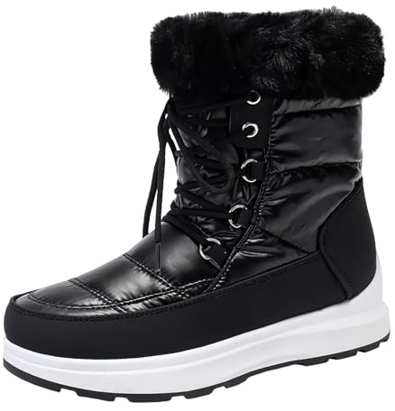 Stivali Da Neve Donna In Velluto Ispessito, Sportive Boots Impermeabili Outdoor, Scarpe Comode Inverno