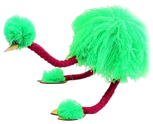 VICASKY Plush Ostrich Marionette Puppet with Pull Strings, Marionettes Bird Pull String Puppet Interactive Educational Toys for Interactive Plaything Role Play Theater Party