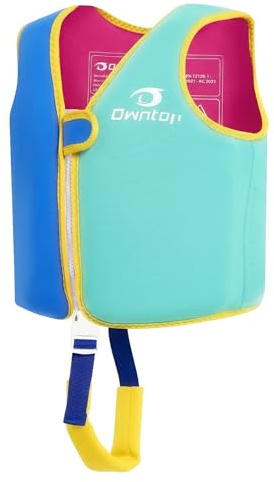 Owntop Chaleco de Natación para Niños – Chaqueta de Natación Ligera para Aprender a Nadar | Ayuda de Natación para Niños Pequeños con Cómoda Correa para la Entrepierna | Chaleco de Flotabilidad