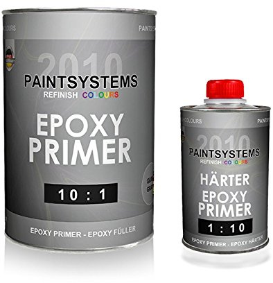 PAINTSYSTEMS REFINISH COLOURS 2K EPOXY PRIMER GRUNDIERUNG 10:1 FÜLLER HAFTGRUND 1,1kg + HÄRTER