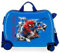 Marvel Spiderman Geo Blue Kids Rolling Suitcase 50 x 38 x 20 cm Rigid ABS Combination Lock 34 Litre 2.1 kg 4 Wheels Hand Luggage