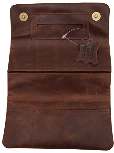 GERMANUS CosaRara - Made in EU - Leder Tabaktasche Tabakbeutel Drehertasche Drehtasche Tabaketui