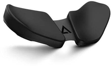 DELTAHUB Carpio 2.0 Ergonomische Handgelenkauflage für Linkshänder PC-Mausbenutzung - Reduziert Belastung & Schmerzen - Leichtes Gleiten - Klein/Schwarz