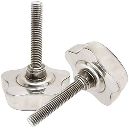 Runxingfu 1Pz M6 M8 M10 M12 Manopole a Stella Serraggio Impugnatura a Manopola Acciaio Inossidabile Zigrinato Vite a Testa Zigrinata Viti per Manopole Filettatura di Serraggio Viti a Testa Zigrinata