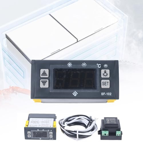 Regulador de temperatura digital, 220 V, 12 V, regulador de temperatura, LCD, termostato digital, universal, caliente o frío, para invernadero, frigorífico