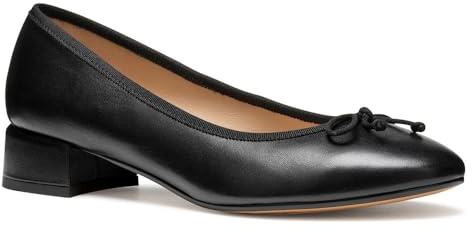 Geox Femme D FLORETIA A Ballerines Plates, Black, 38 EU