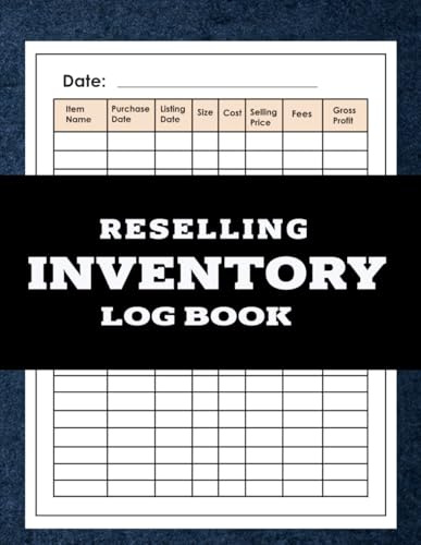Reselling inventory log book: Sales & Costs logbook for online resellers.