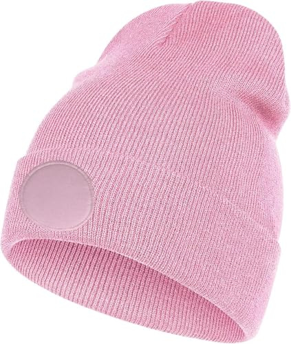 Hatstar Patch Beanie Mütze (rosa)