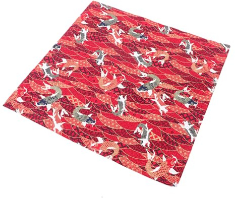 Gatuida Furoshiki Japonés Tela Rojo de envolver Cajas para Bento