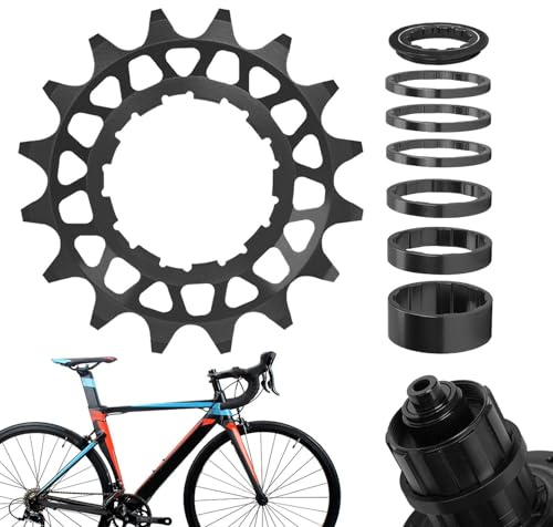 Starrgående kedjeblad | 16T/18T hjulmodifieringsdelar – bakhjul, för utomhus, staden, street, mountainbike, vägcykling, vuxna, nybörjare, ungdomar
