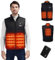 Heated Vest for Men with 4 Heating Zones Heated Body Warmer 3 Adjustable Temperature Heated Gilet with Power Bank Sleeveless Electric Heated Jacket