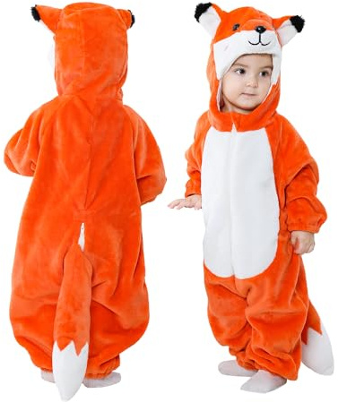 Doladola Baby sparkdräkt djur onesie pyjamas spädbarn overall halloween kostym