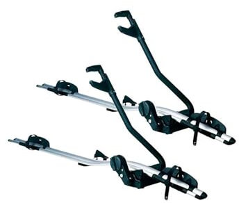 SOHINI Porte Bagage Voiture Porte-vélos Toit pour Voiture Montagne Monté sur Cadre Simple en Alliage D'aluminium Vélo pour Galerie De Toit(2pcs)