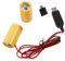 omiinitio Universelles 3-V C Batterie Netzteilkabel Mit Typ C Adapter Für 2-teilige 1 5-V LR14-C Batterien Für LED Licht