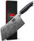 SHAN ZU Coltello da Cucina Professionale 18 cm - Acciaio Giapponese a Polvere 63 HRC - Mannaia da Cucina con Lama a 12° e Manico in Pakkawood - Coltelli Multiuso per Carne, Pesce e Verdure