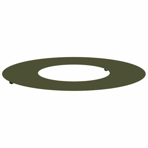 vidaXL adapté pour Anneau d'arbre Plat Vert Olive Ø30 / 60 cm Acier, Décor Moderne pour Jardin et terrasse, Protecteur d'arbre Durable, Accessoire de Jardin, Garde-Racines